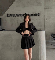Black blazer set
