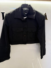Black crop jacket