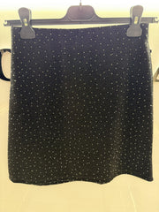 Black glitter skirt