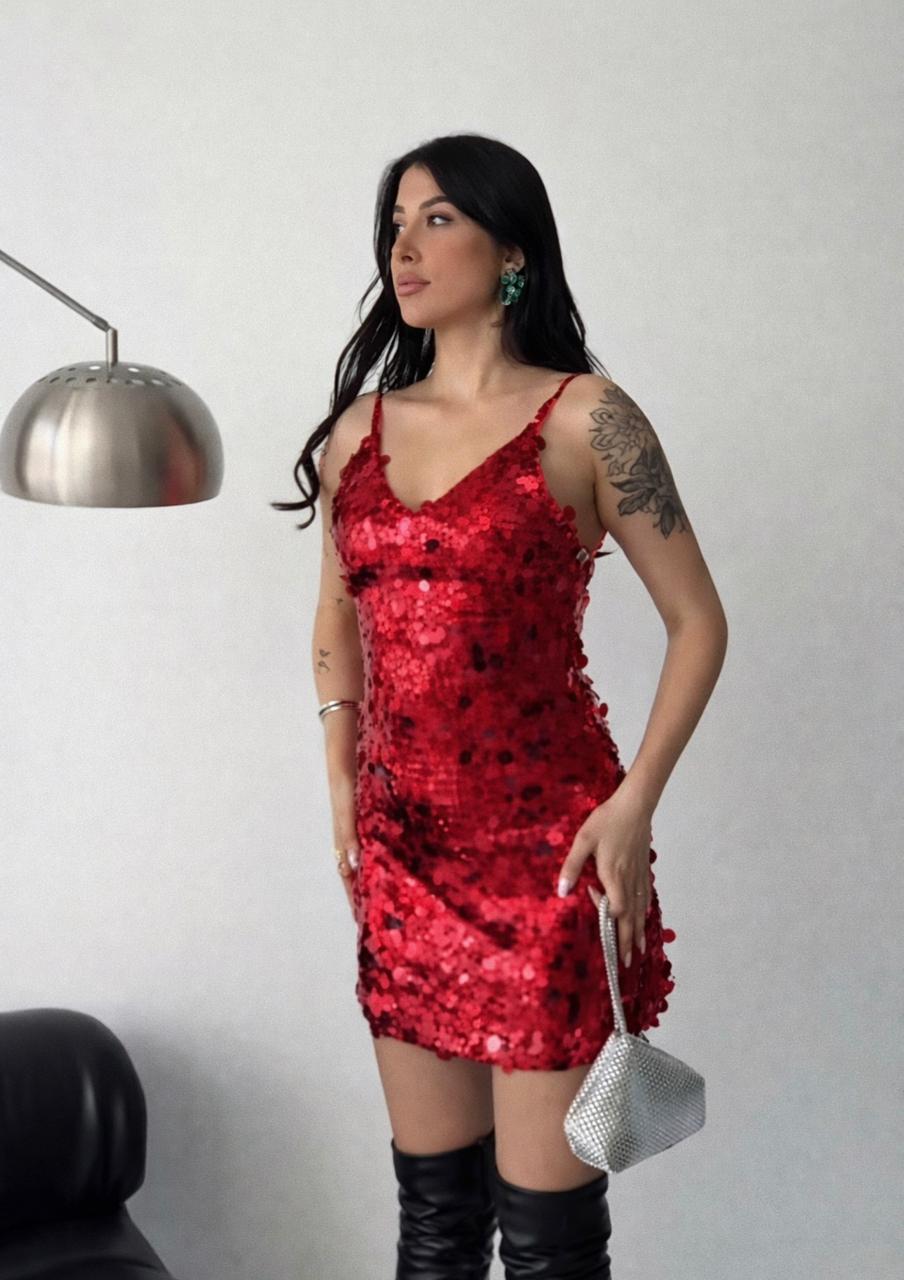 Red payyete dress