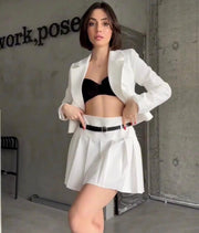 White skirt set