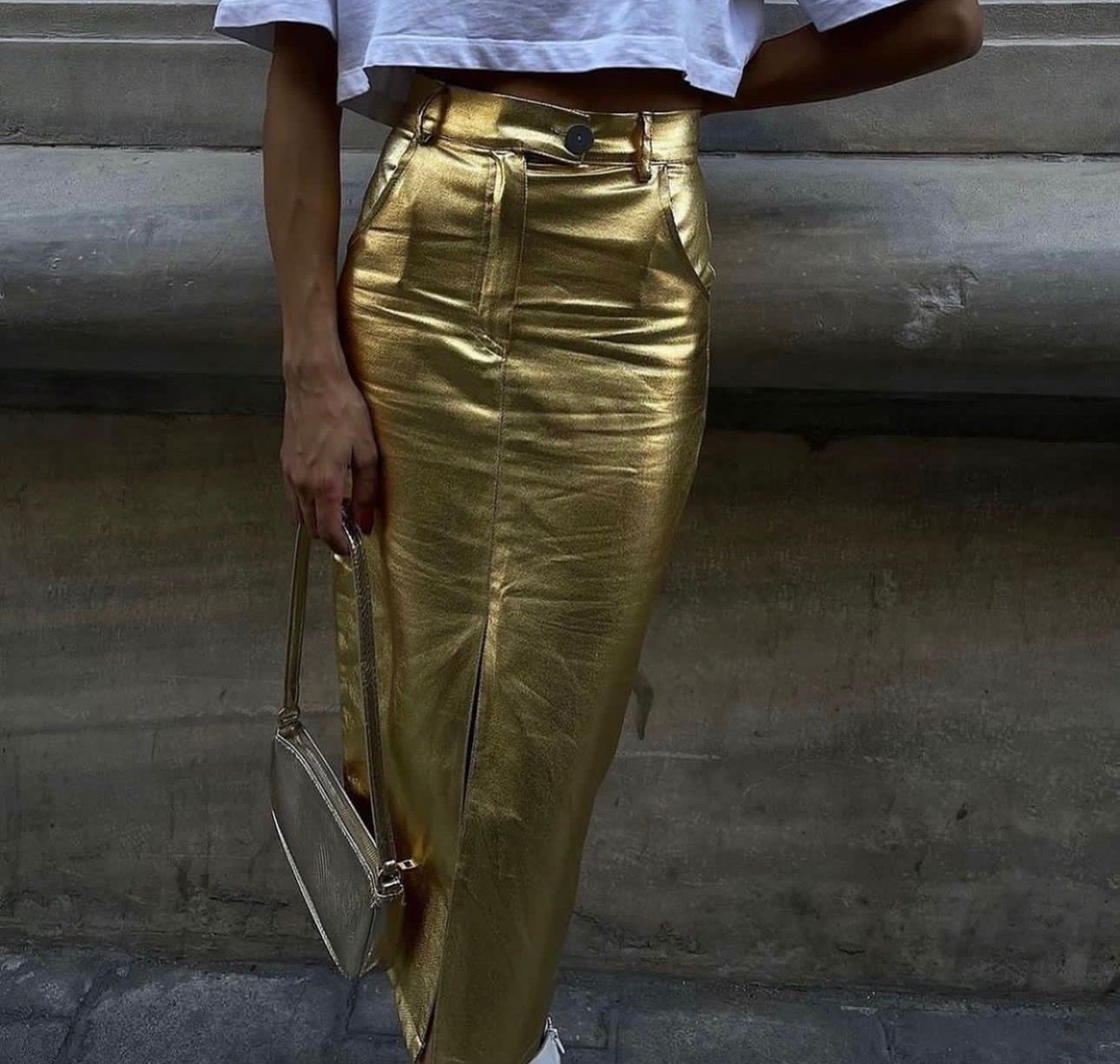 Gold and silver skirt