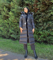 Black puffer jacket