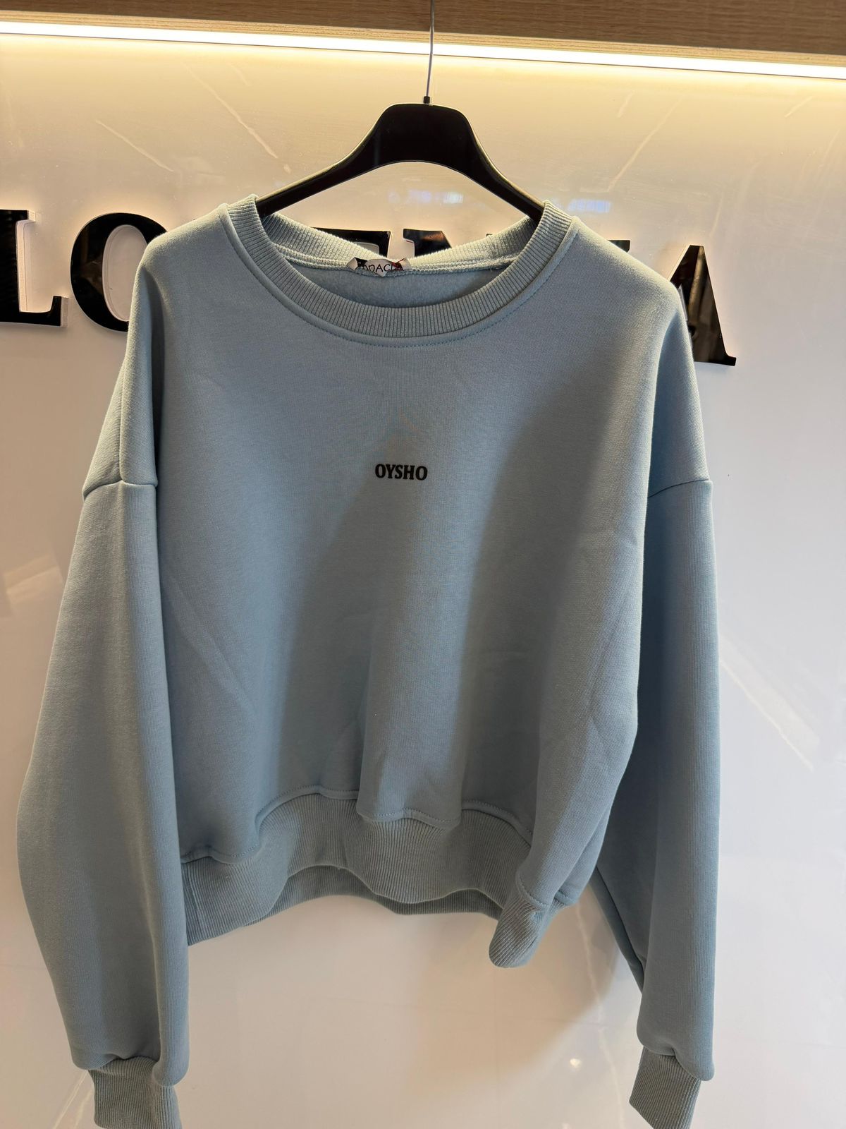 Oysho babyblue fleece switcher