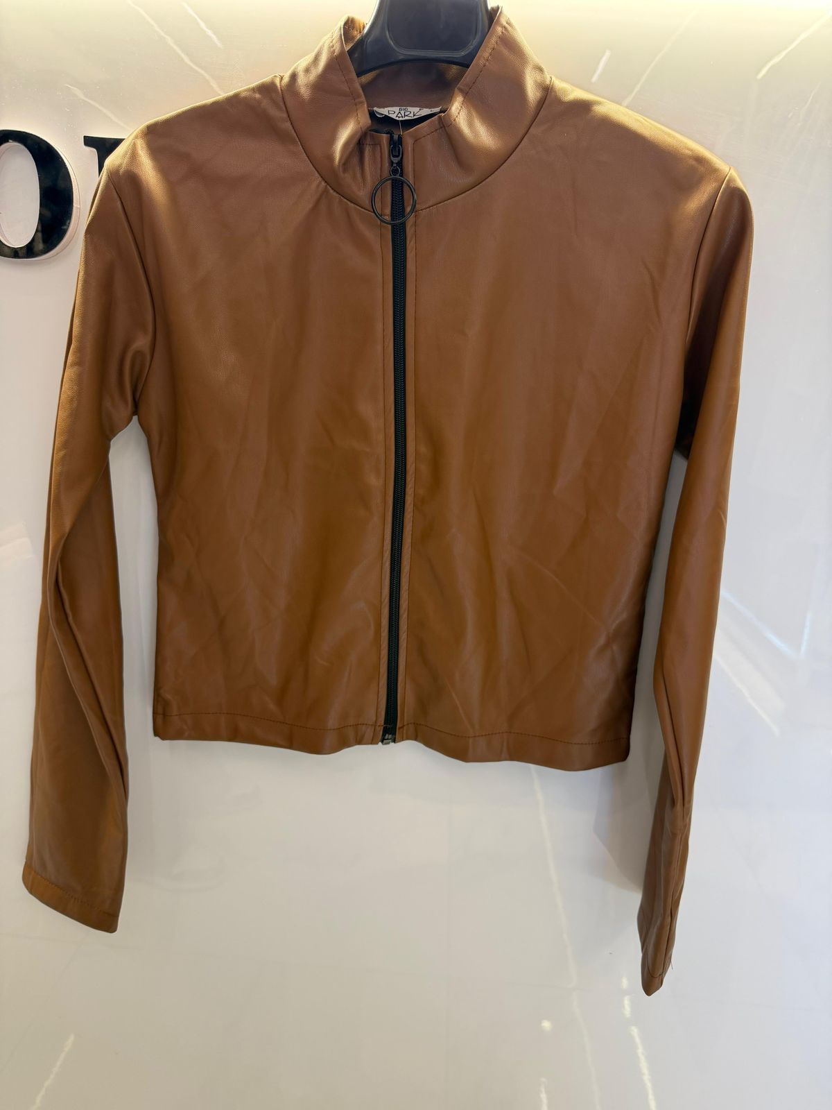 Havan leather crop jacket