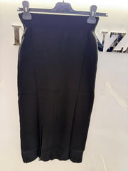 Black wool skirt
