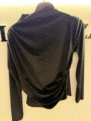 Black velvet top