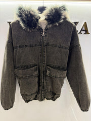Grey jeans jacket
