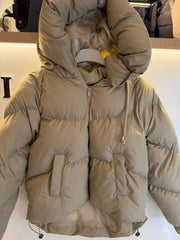 Dark beige puffer jacket