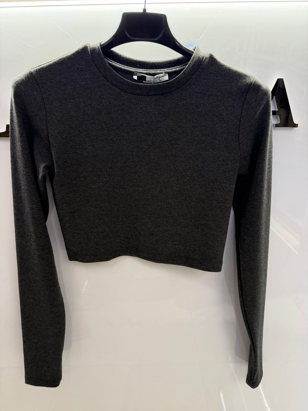 Dark grey top