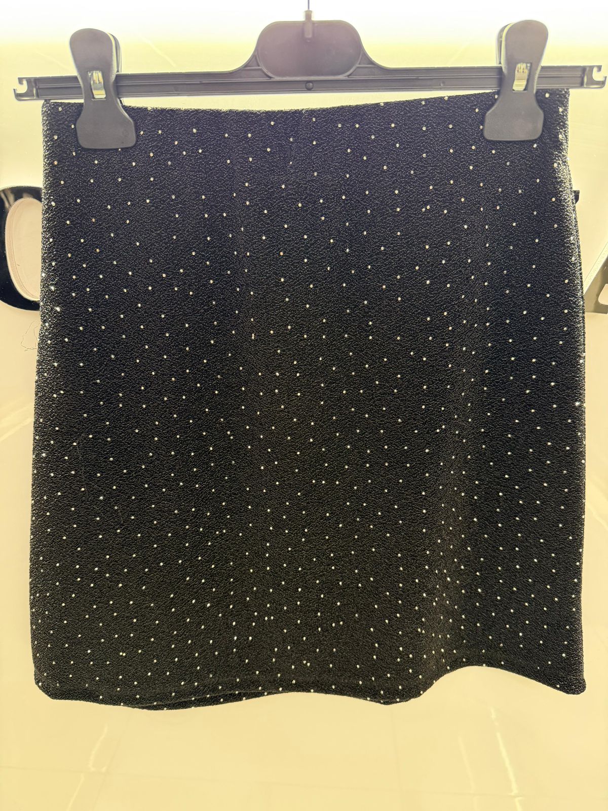 Black glitter skirt