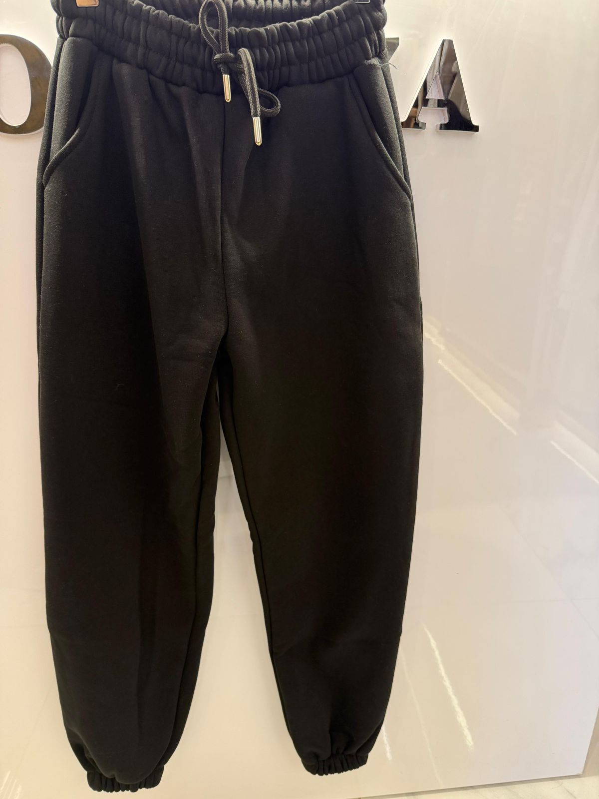 Black fleece sweatpant