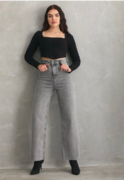 Grey palazo jeans