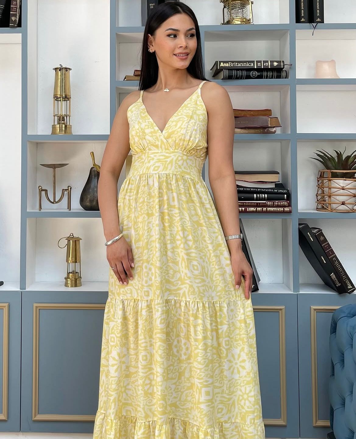Yellow and Pink Dress