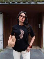 Black and Bordo Top