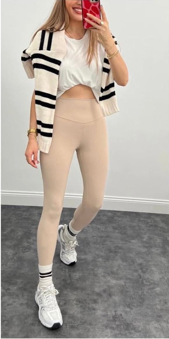 Brown fleece legging