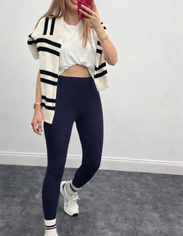 Brown fleece legging